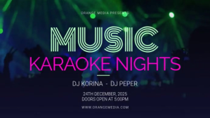 Blue Cyber Concert Slideshow Post Digitalt display (16:9) template