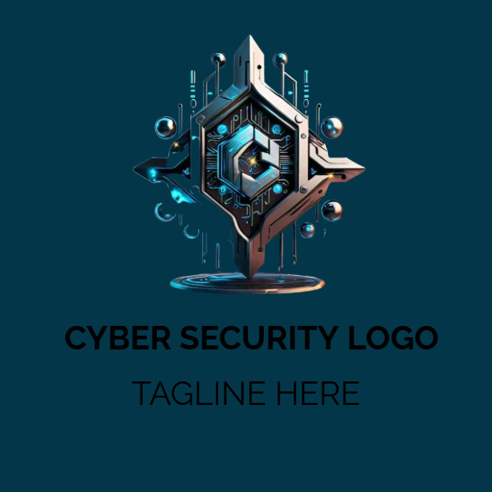 Computer Security Essentials Logo Blue Cyber Security Logo Logo Template | PosterMyWall