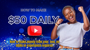Blue Daily Income Blue Print Youtube Thumbnail YouTube-miniature template