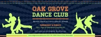 Blue Dance Club Facebook Banner template