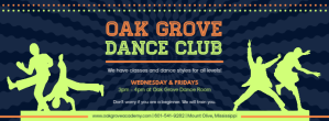 Blue Dance Club Facebook Banner template