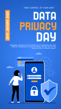Blue Data Privacy Day Instagram Story template