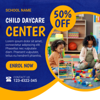 Blue Daycare Instagram Post Iphosti le-Instagram template