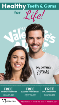 Blue Dental Health Promotion Instagram Story Indaba yaku-Instagram template