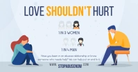 Blue Domestic Violence Facebook Post template