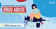 Blue Drug Abuse Social Media Post Facebook Sh template