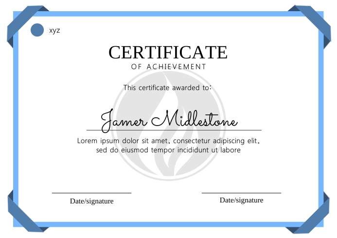 Basic Certificate Template