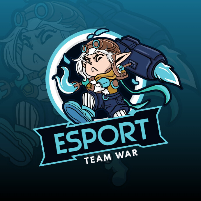 Blue Esports Team Logo Template Postermywall