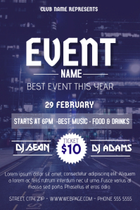 Blue Event FLyer TEmplate | PosterMyWall