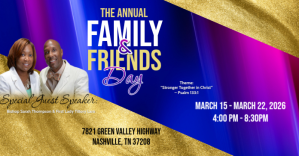 Blue Family and Friends Day Event Facebook Shared Image template