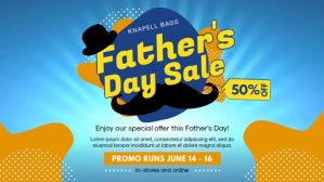 Biru Father's Day Sale Facebook-covervideo Template
