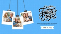 Blue Father's Day Wish Digital Display (16:9) template