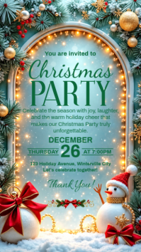 Biru Christmas Party Invitation Instagram Story Template