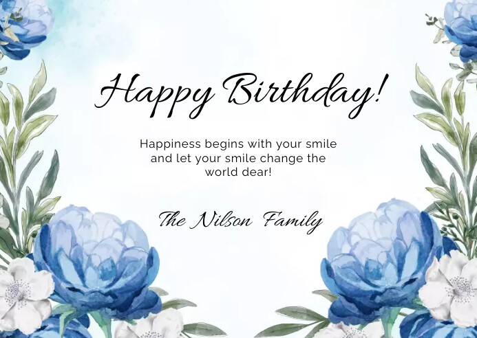 Blue Birthday Roses Happy Birthday Blue Flowers Images