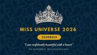 Blå Miss Universe Pageant 博客标题 Template