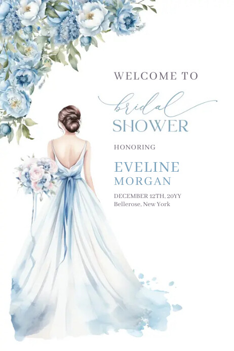 Bridal Shower Invitation Template | PosterMyWall Bridal Shower Invitation Template | PosterMyWall