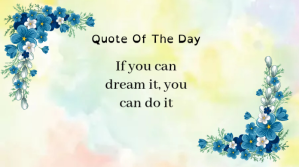 Blue Flower Quote Of The Day Twitter Post template