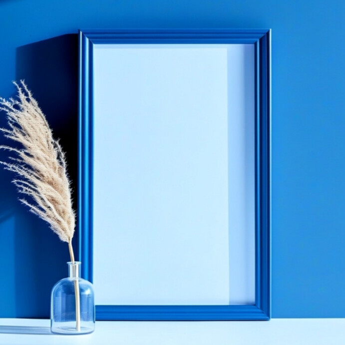 blue frame template | PosterMyWall