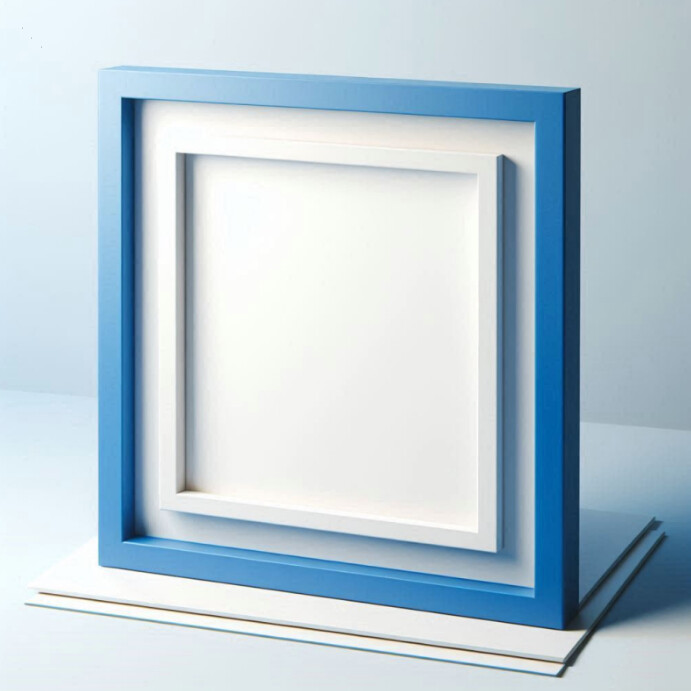 blue frame template | PosterMyWall