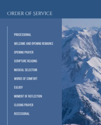 Niebieski Funeral Service Instagram Portrait Template - Page 3