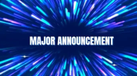 Blue Announcement Pantalla Digital Template