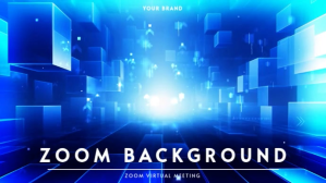 Blue Futuristic Background Presentation (16:9 template