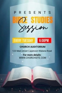 Blue Futuristic Bible Study Guide Pinterest Graphic template