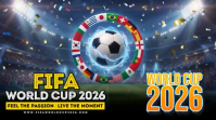 Blue Futuristic FIFA World Cup 2026 Digital Display Video template
