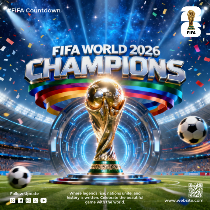 Fifa World Cup Countdown Template | PosterMyWall