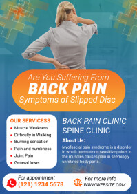 Advertising Back Injuries Lower back pain Ad Template | PosterMyWall