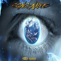 Blue Futuristic Music Album Cover Album Cover Video Ikhava ye-Albhamu template