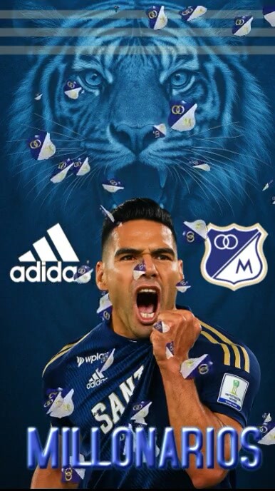 Blue Futuristic Reel Millonarios Futbol Club Colombia Digital Display (9:16) template