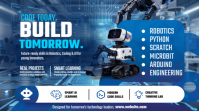 蓝色 Robotics and Coding Education Umbukiso Wedijithali Template