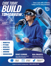 Blue Robotics and Coding Education Volantino Template