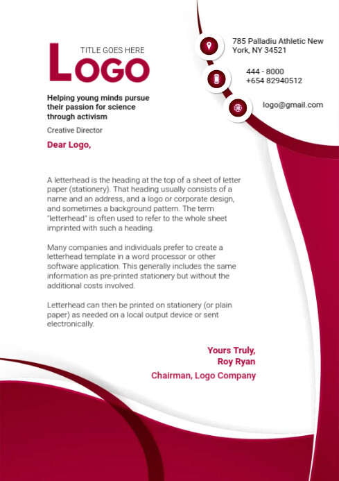 Free-Business-Letterhead-Template Free business letterhead template