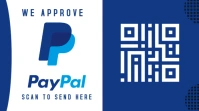 Blue Geometric Paypal Donation Post Design Twitter Post Twitter-opslag template