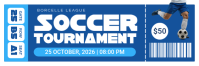 Bleu Soccer Tournament Twitter Banner Template