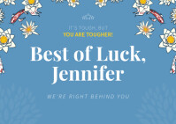Free Printable Good Luck Cards Postermywall