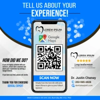 Blue Google Review Square (1:1) template