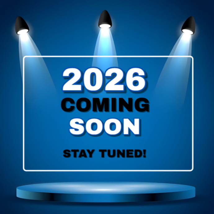 Blue Gradient 2026 Coming Soon Album Cover Template | PosterMyWall