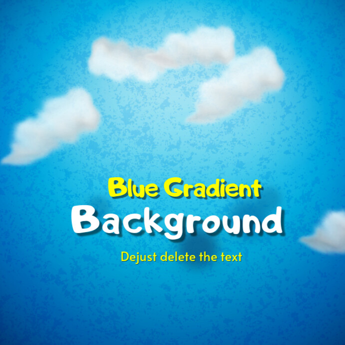 Blue gradient background Instagram Post template