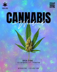 Azul Cannabis Store Opening Instagram Portrait Template