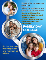 Blue Gradient Family Day Flyer (us Letter) template
