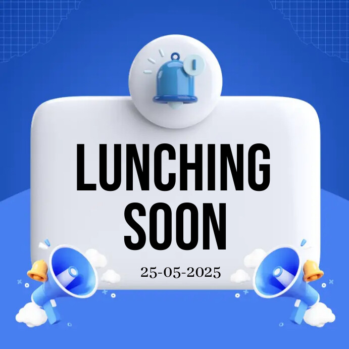 Launching Soon Notification Plantilla de Blue Gradient Launching Soon Notice Instagra | PosterMyWall