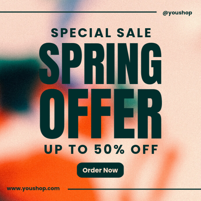 Modern Gradient Super Sale Promo Instagram Post Template | PosterMyWall