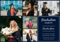 Blue Graduation Party Invitation Template | PosterMyWall