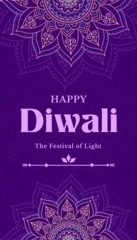 Blue  Happy Diwali 2024 Business Card template