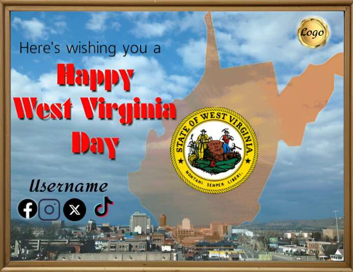 Blue Happy West Virginia Day Flyer (us Letter Template PosterMyWall Blue Happy West Virginia Day Flyer (us Letter Template PosterMyWall