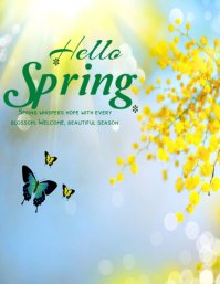 Hello Spring Template 2026 A4 | PosterMyWall