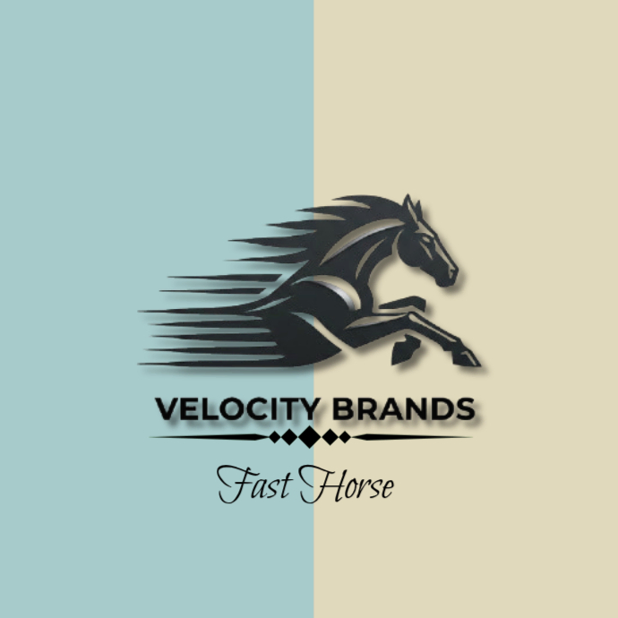 Blue Horse Racing Logo Logos Template | PosterMyWall